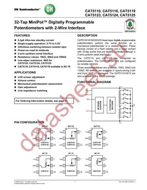 CAT5118SDI-50GT3 datasheet  